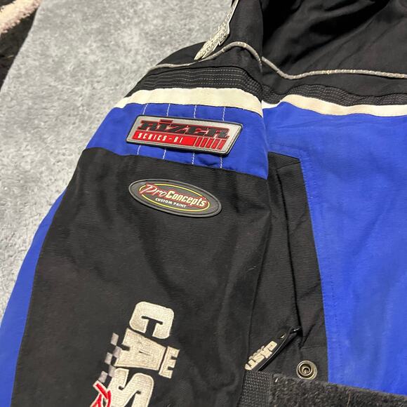 Castle X Winter Coat Mens XL Blue Moto Racing Snowmobile Jacket *** - Picture 2 of 11